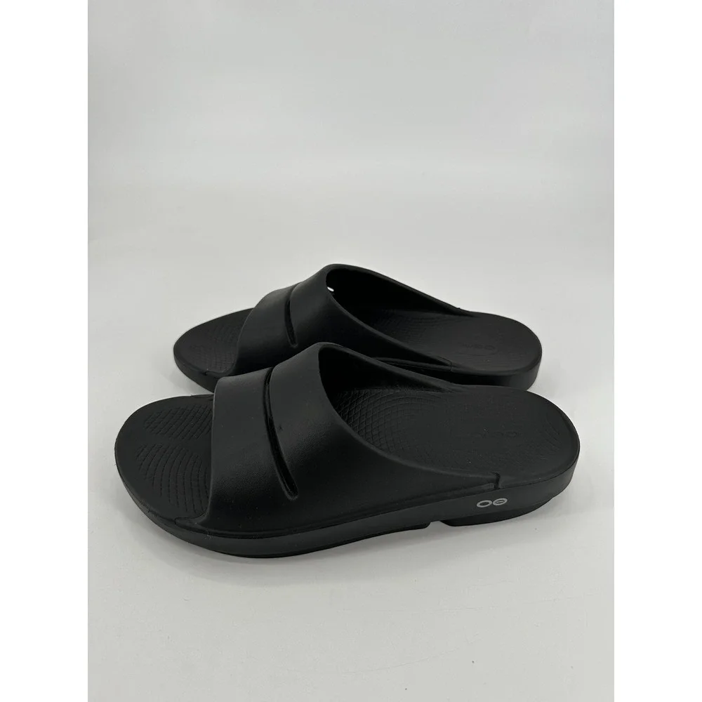 LOT OF 2 OOFOS UNISEX ADULTS SIZE M'S 8-‎ W'S 11 BLACK/NAVY BLUE EU 42
